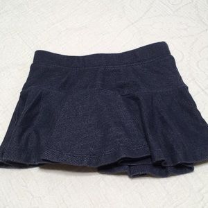 2T (5/$20) Denim-Look Stretch Cotton Skorts